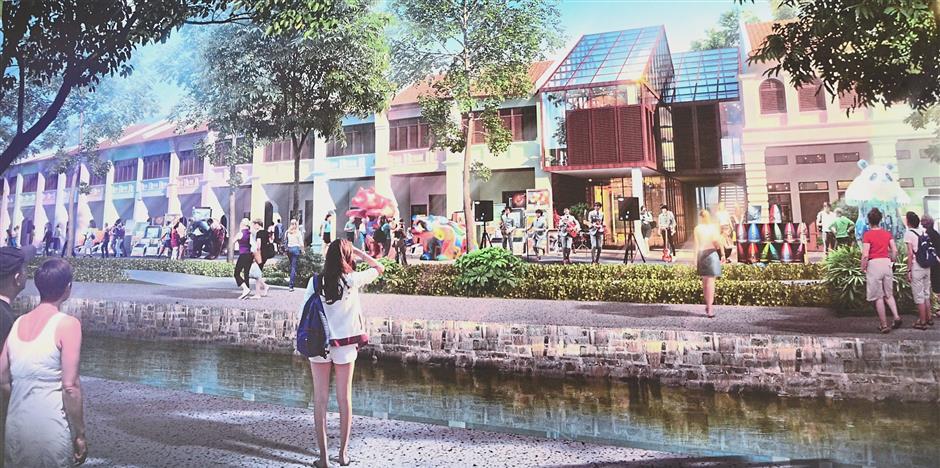 (Above and below) Artist’s impressions of the planned transformation of the Sia Boey market.