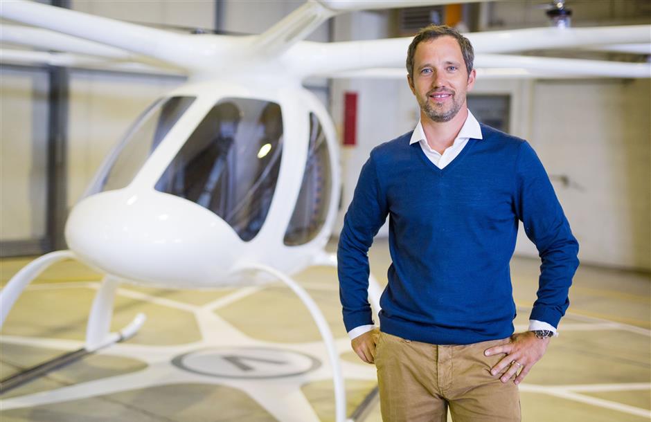 German entrepreneur Florian Reuter is one of a handful of engineers around the world who think they have found the answer to the problem of congested streets. (File photo, 29/08/2017. Please credit: 'Christoph Schmidt / dpa'.) Photo: Christoph Schmidt/dpa
