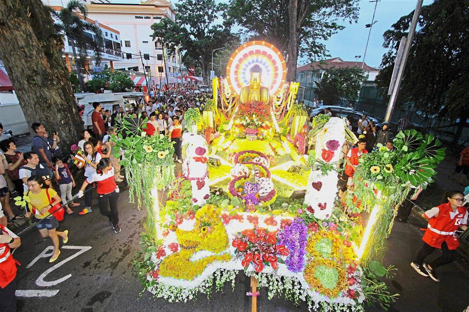 Wesak Day Parade A Colourful Spectacle The Star