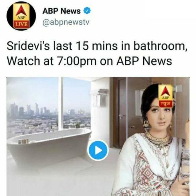 Five ways Indian media failed Sridevi after her death ...