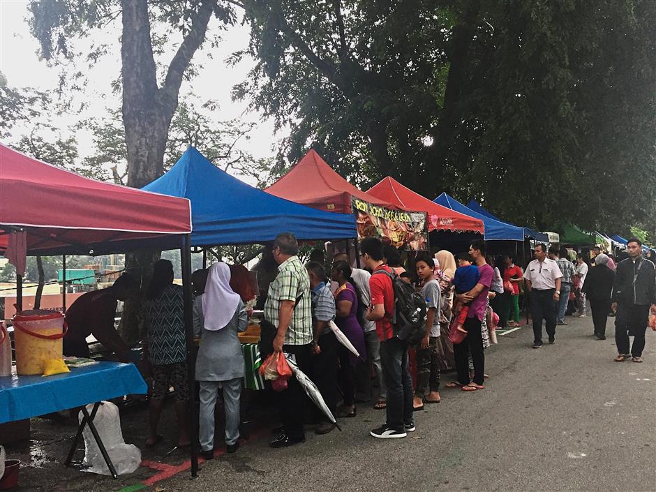 There are 100 stalls at the Section 17 Ramadan bazaar in Petaling Jaya.