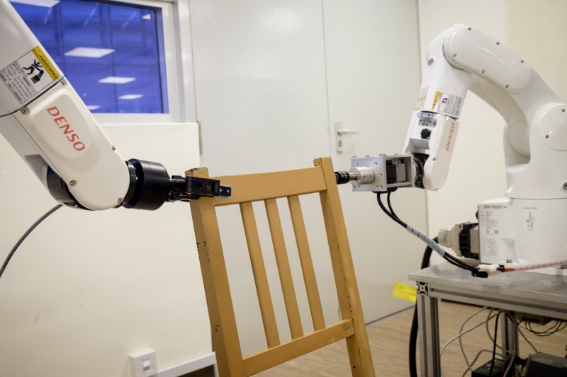 Flatpack Fear No More Robot Assembles Ikea Chair Frame The Star