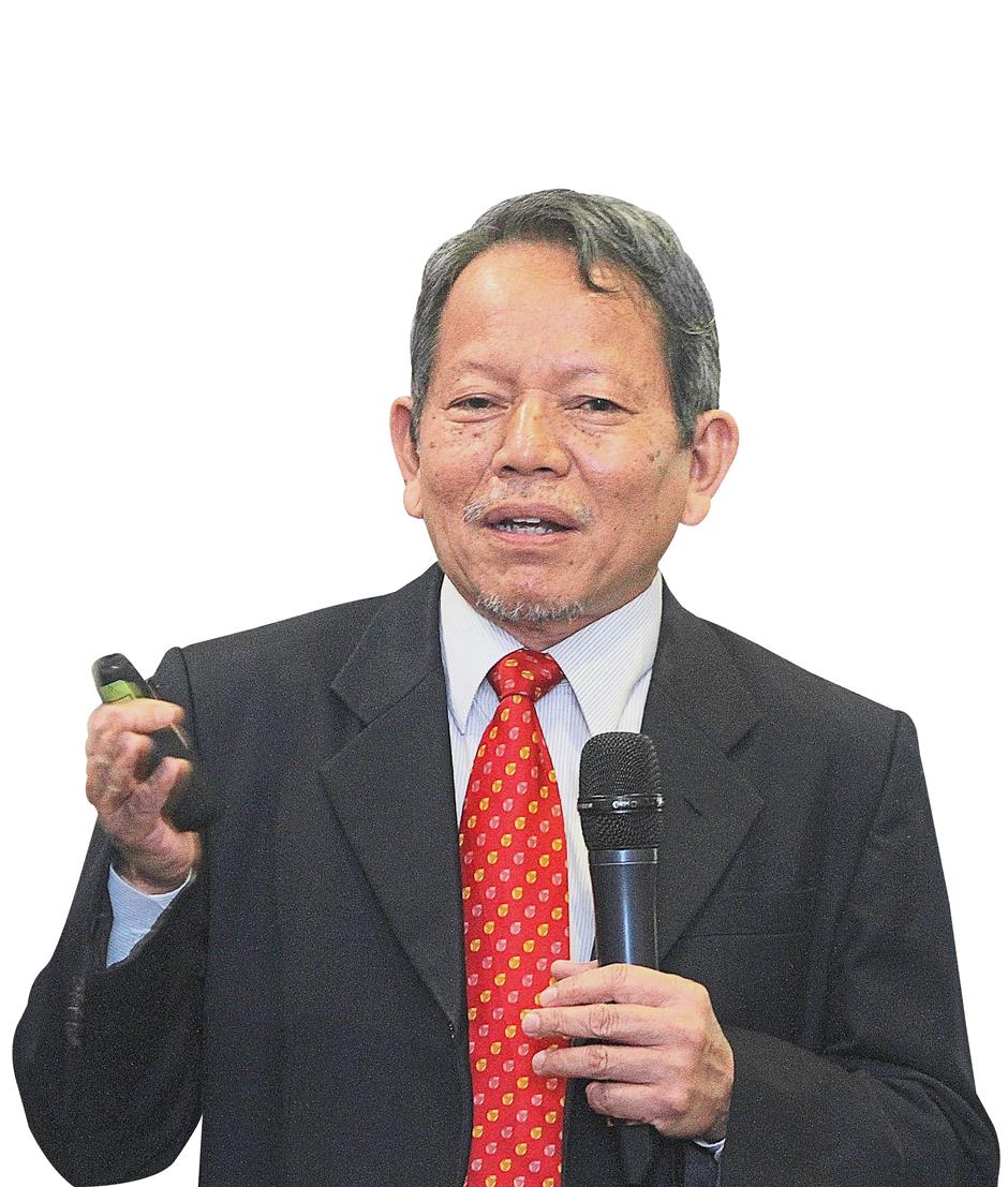 MIER executive director Prof Dr Zakariah Abdul Rashid speaking at the 22nd Corporate Economic Briefing 2017 in Kuala Lumpur, yesterday.