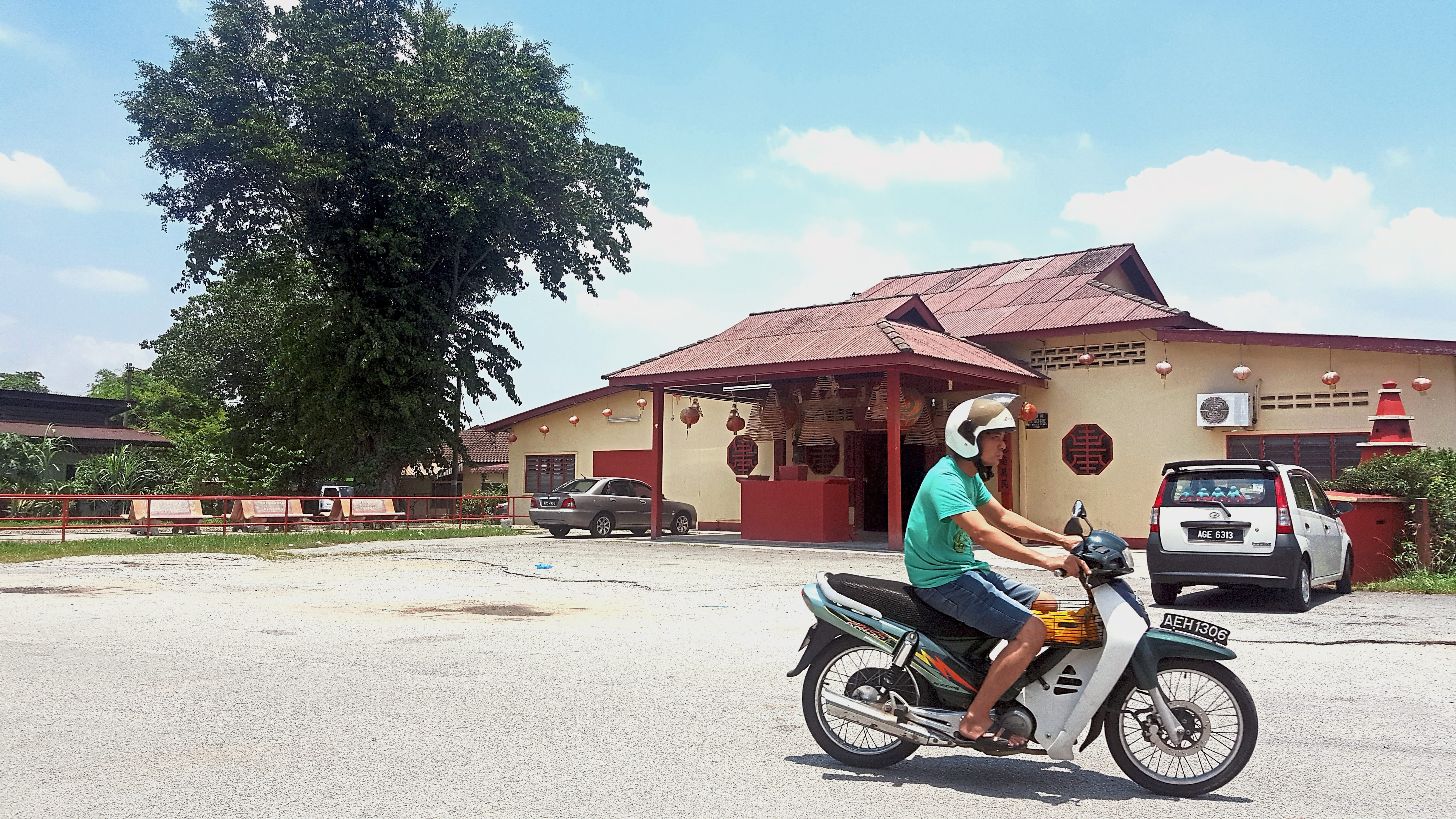 The temple in Kampung Baru Tawas remains a village landmark.