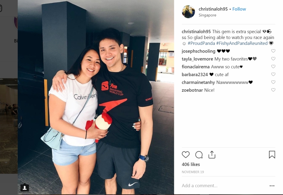 Joseph Schooling S Triple Heart Reply To Former Malaysian National Swimmer Gets Tongues Wagging The Star