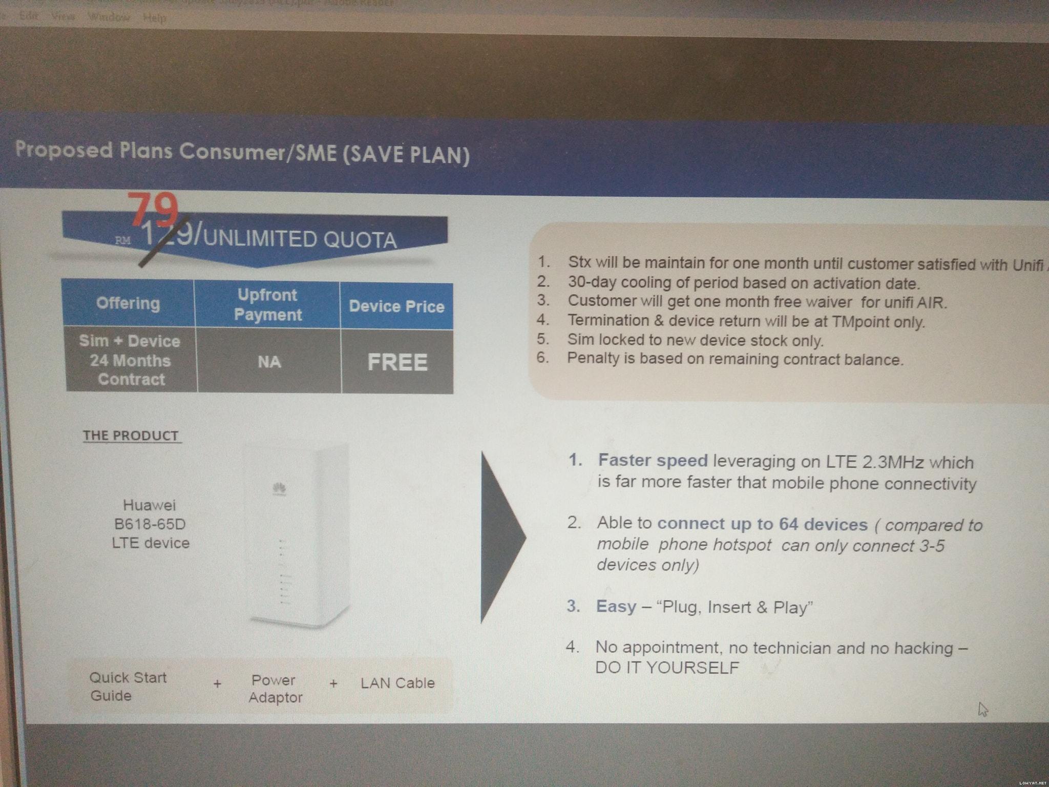 Tm To Offer Unifi Air With Unlimited Data At Rm79 According To Leaked Slide Updated The Star