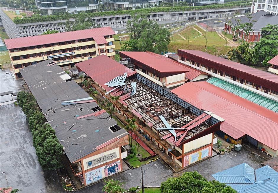 Storm Wreaks Havoc On Smk Seri Pantai The Star