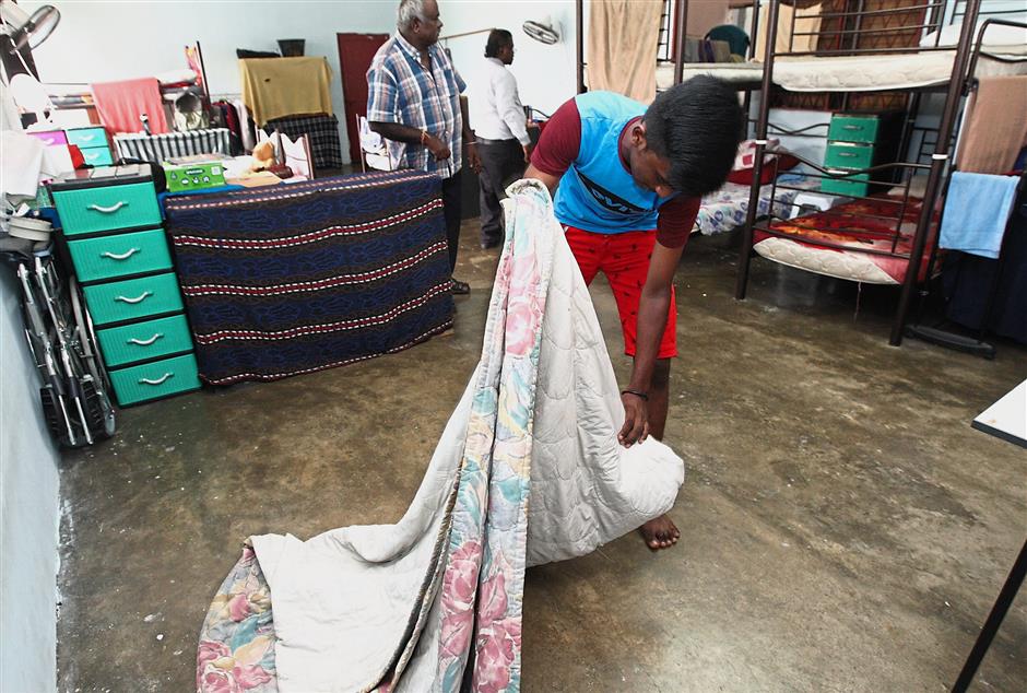Due to lack of bed frames, some of the children at Pertubuhan Kebajikan Yesuvin Mahligai Selangor have to sleep on layers of comforters on the floor.