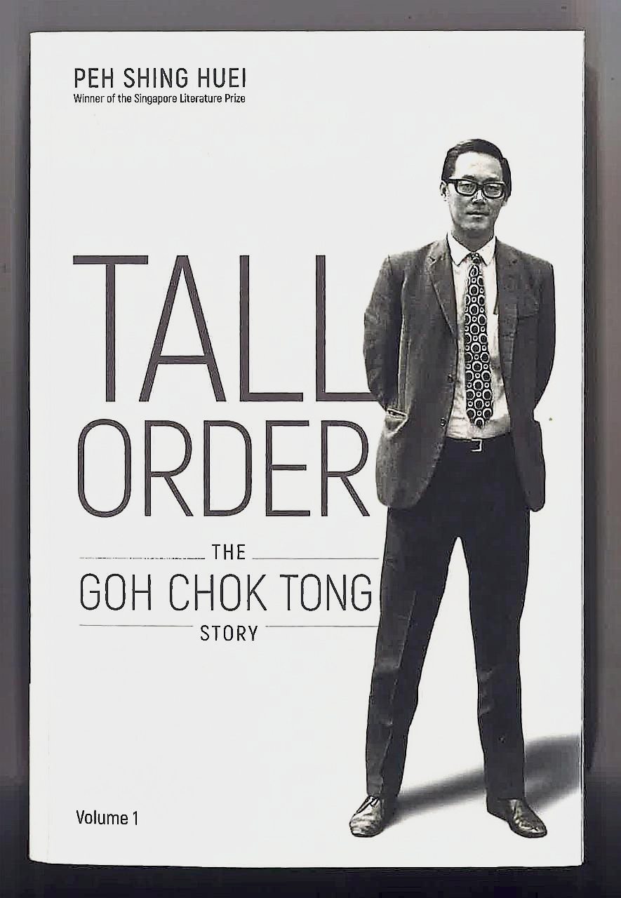 Political legacy: Goh says he will feel gratified if people read ‘Tall Order’ and realise that they, like him, could overcome challenges and serve the country.