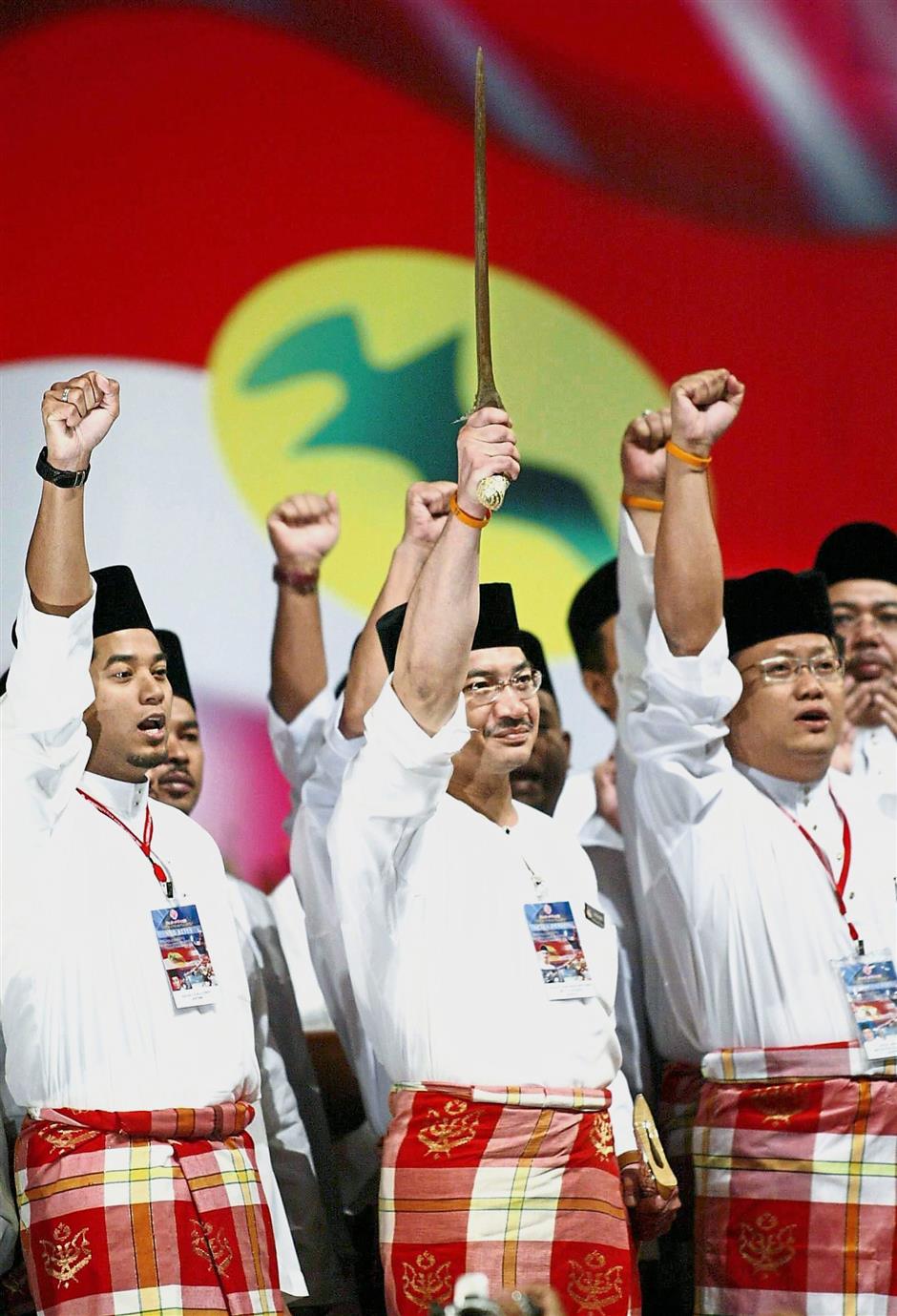 Unpopular tactic:: Umno continued to play on the race and religion sentiments to maintain power, like its Umno Youth chief Datuk Seri Hishamuddin Tun Hussein, who brandished the “Keris Panca Warisan” at the begining of their assembly in PWTC in 2011.