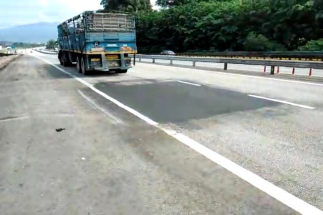 Plus Sinkhole On Nse Near Ipoh Patched Up All Lanes Reopened The Star