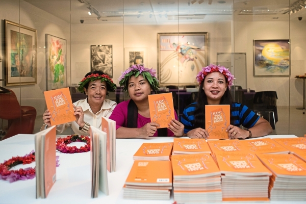 Pushing for better orang asli education: Nora (third from left) and friends at the launch of ‘Kami Pun Ada Hak Bersekolah: Wanita Orang Asli Bersuara’.