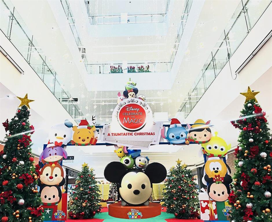 Da Men Mall in Subang Jaya, Selangor, goes full Disney Tsum Tsum this Christmas.