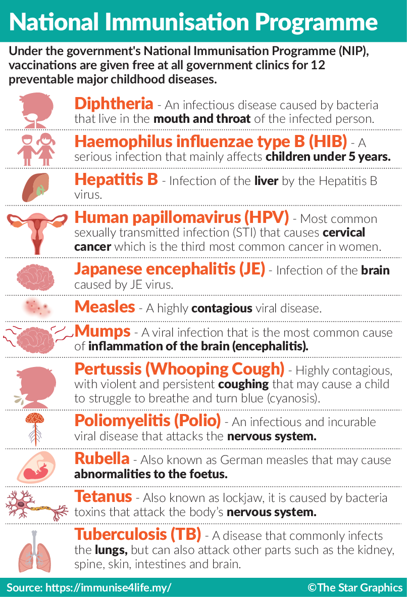 Vaccination compulsory for all kids' | The Star