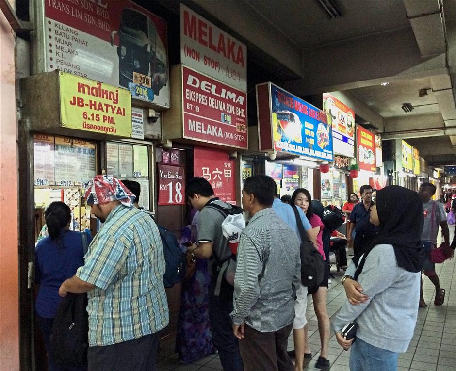 E Ticket System At Larkin Sentral Bus Terminal The Star