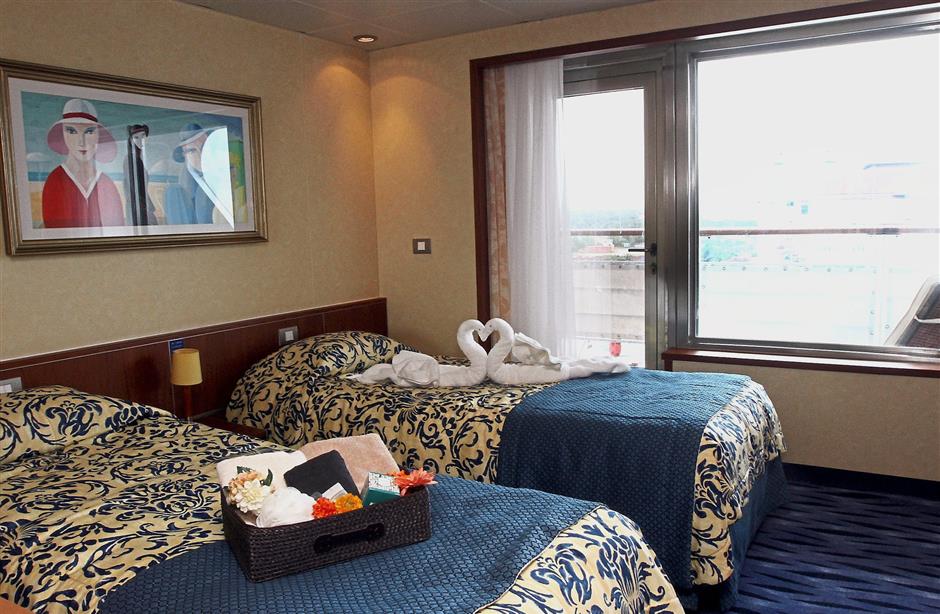 The Pair Cabin with balcony.