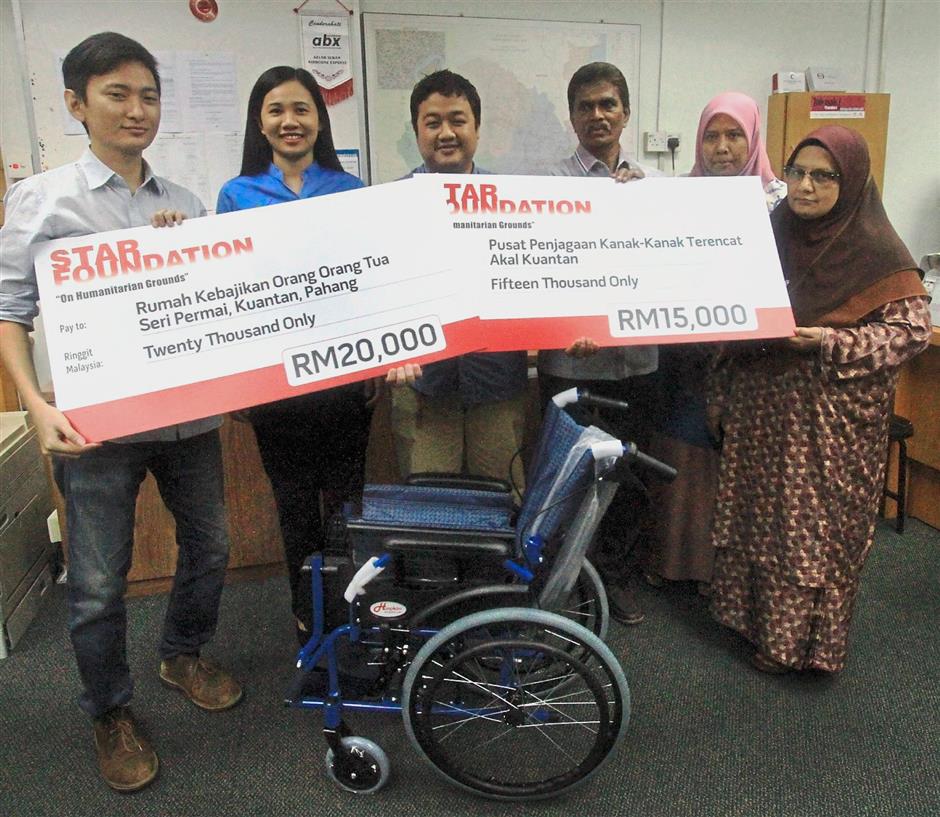 Rm35 000 And Wheelchairs For Two Charitable Homes The Star