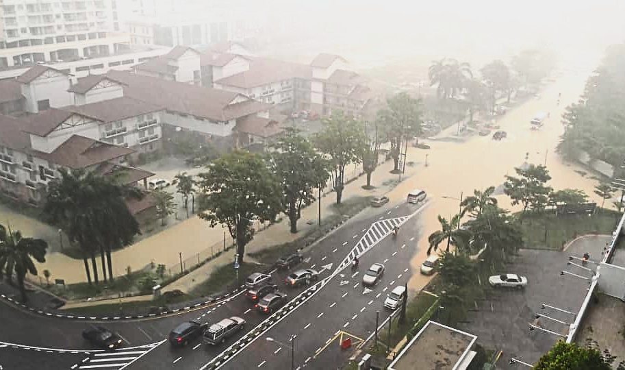 Penang hit by flash floods  The Star