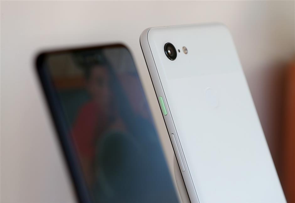 MOUNTAIN VIEW, CALIFORNIA - MAY 07: The new Google Pixel 3a is displayed during the 2019 Google I/O conference at Shoreline Amphitheatre on May 07, 2019 in Mountain View, California. Google CEO Sundar Pichai delivered the opening keynote to kick off the annual Google I/O Conference that runs through May 8.   Justin Sullivan/Getty Images/AFP == FOR NEWSPAPERS, INTERNET, TELCOS & TELEVISION USE ONLY ==