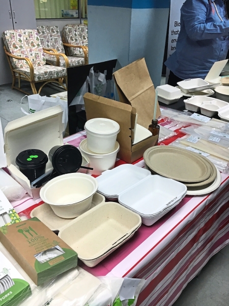 Examples of 100% biodegradable packaging available in the market.