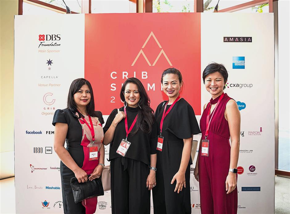 (From left) Lum, Dr Kim, Tjin Lee and Mei Chee want to empower women entrepreneurs, especially mothers. — NIKKIKO