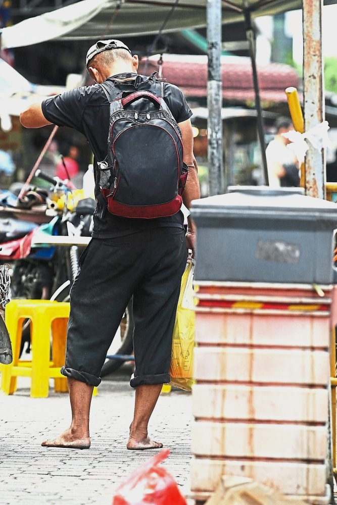The mature and affordable Pudu township is home to a large group of homeless senior citizens.