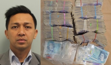 Muhamad Aziz was caught trying to smuggle £150,000 (RM807,300) in cash out of Britain. – Picture taken from the NCA website