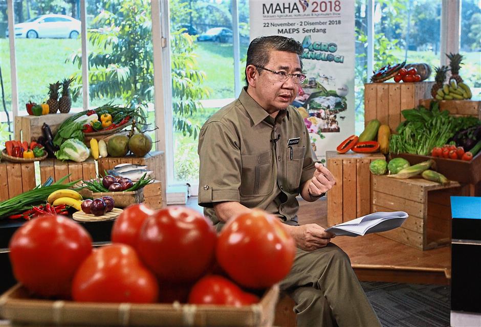 On a mission: Various initiatives are in the works to cut the country’s food imports, from modern farming methods to the Malaysia Agriculture, Horticulture and Agrotourism Show, which opens this Thursday.
