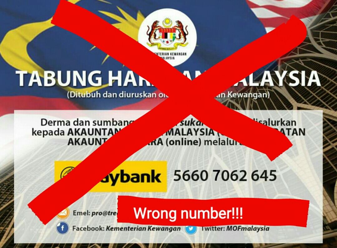 Beware Of Fake Tabung Harapan Account Number The Star