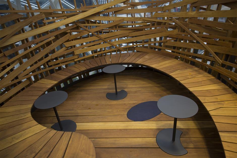 A meeting area called 'The Nest' is seen inside the Amazon.com Inc. Spheres in Seattle, Washington, U.S., on Tuesday, Jan. 23, 2018. The online retailer is scheduled to unveil the spheres Monday morning following seven years of planning and construction. The glass orbs have 40,000 plants from around the world. Photographer: Mike Kane/Bloomberg