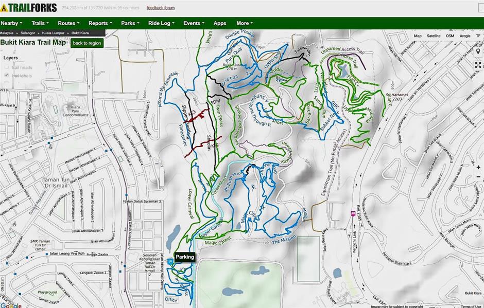 bukit kiara mtb trail